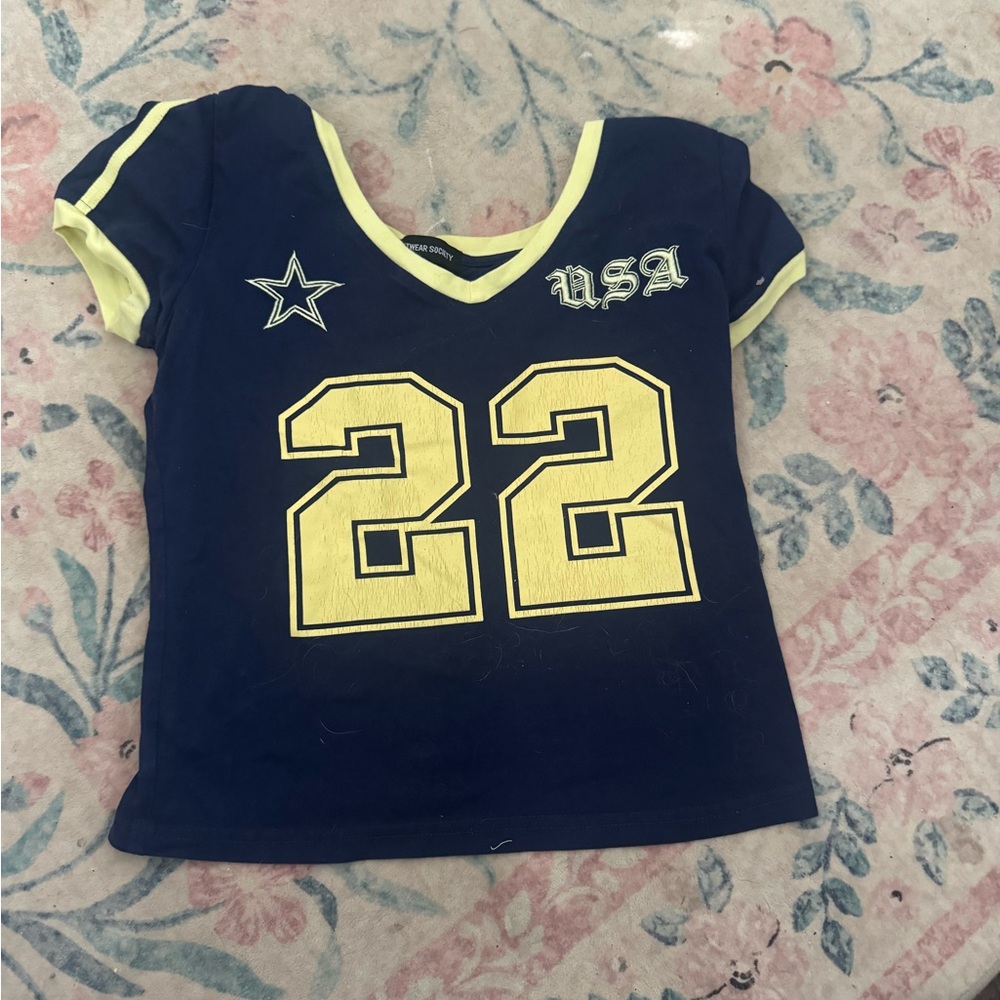 Kids Navy Blue USA 22 Shirt